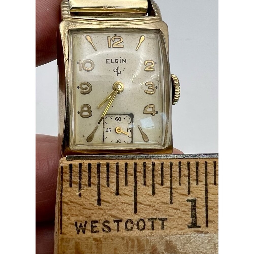 Vintage ELGIN 673 Gold Filled Mens Watch 17 Jewels - Picture 15 of 15